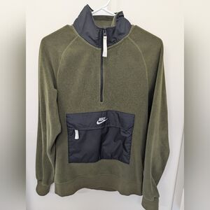 Nike Green Half-Zip Pullover Fleece